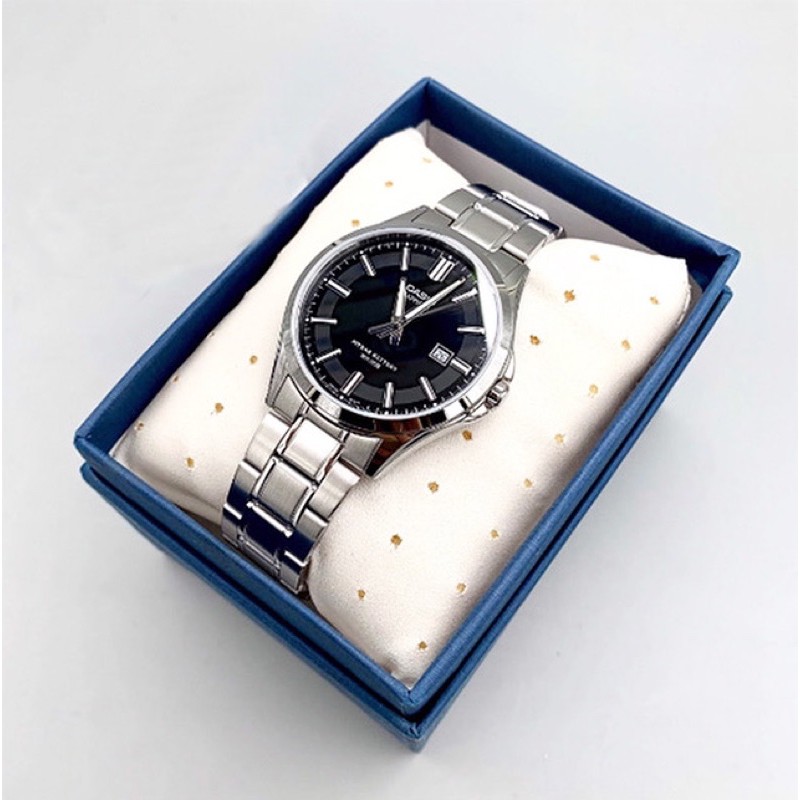 Đồng hồ Nam Casio MTS-100D, đồng hồ chính hãng, dây thép không gỉ, mặt kính sapphire chống xước tuyệt đối