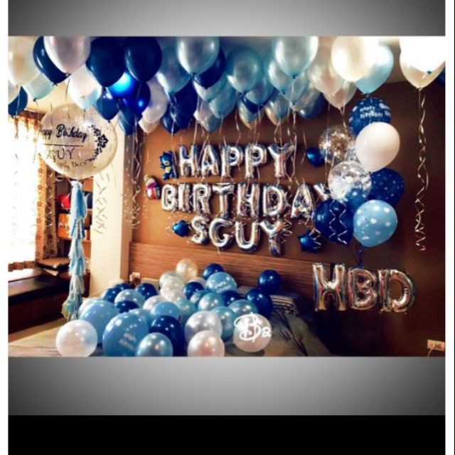 Set bóng trang trí sinh nhật chai Ly(30 bóng nhũ thường ) nhiều tông màu