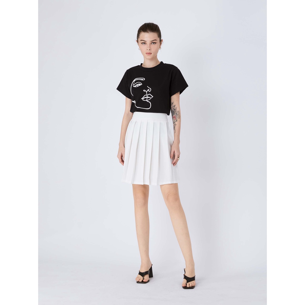 Chân Váy Nữ A-Line Pleated , Chất Vải Cotton Lạnh Thoải Mái , WV000041 ,SOMEHOW
