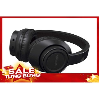Tai Nghe chụp tai Bluetooth Over Ear - Hàng Chính Hãng Creative Outlier Black không đau tai, chống ồn.