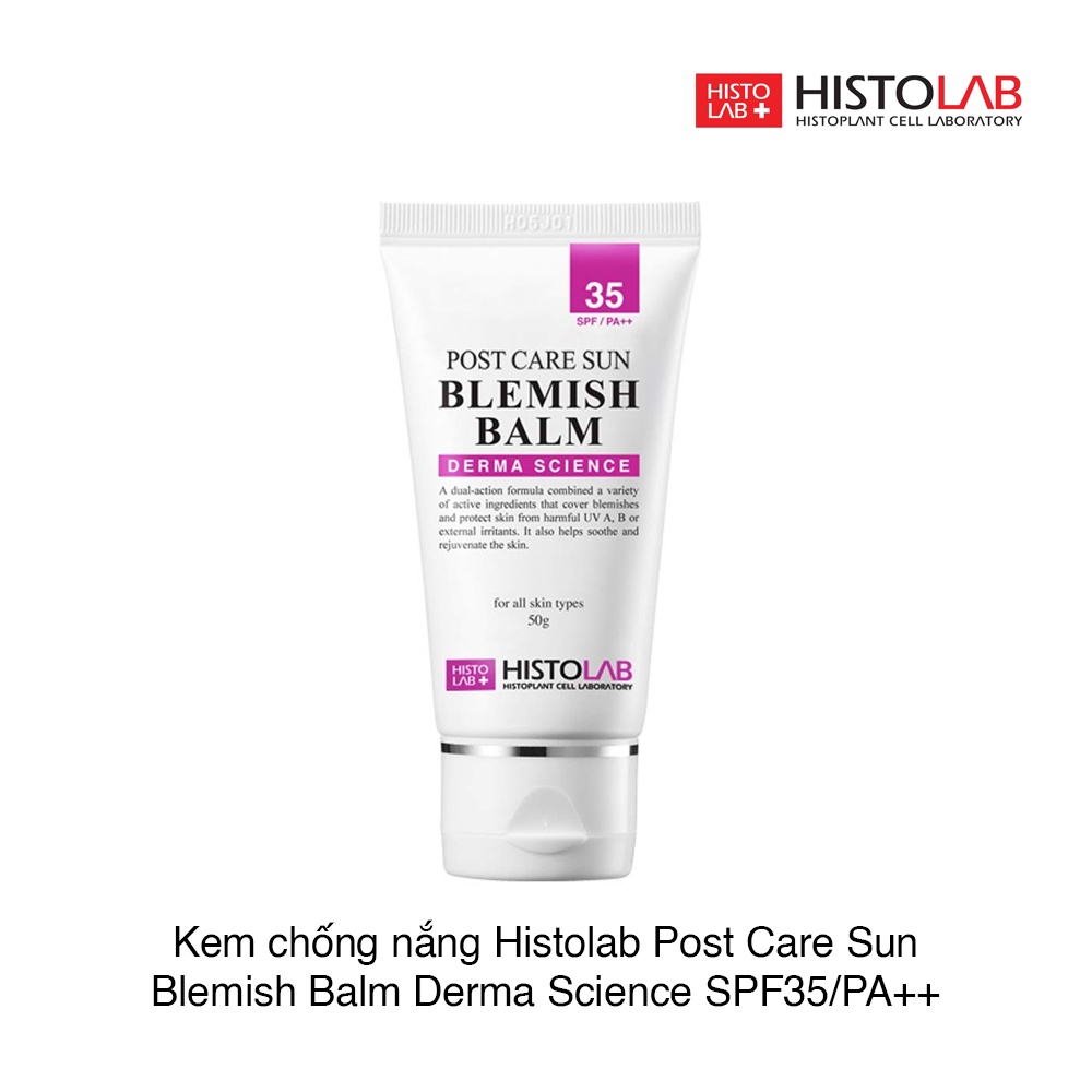 Kem chống nắng dạng nền Histolab Post Care Sun Blemish Balm Derma Science SPF35