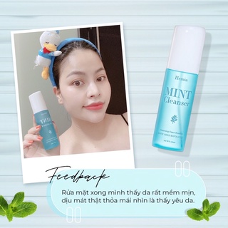 Tinh thể rửa mặt bạc hà Hemia sạch sâu, kiềm dầu, ngừa mụn, dịu nhẹ, an toàn cho da