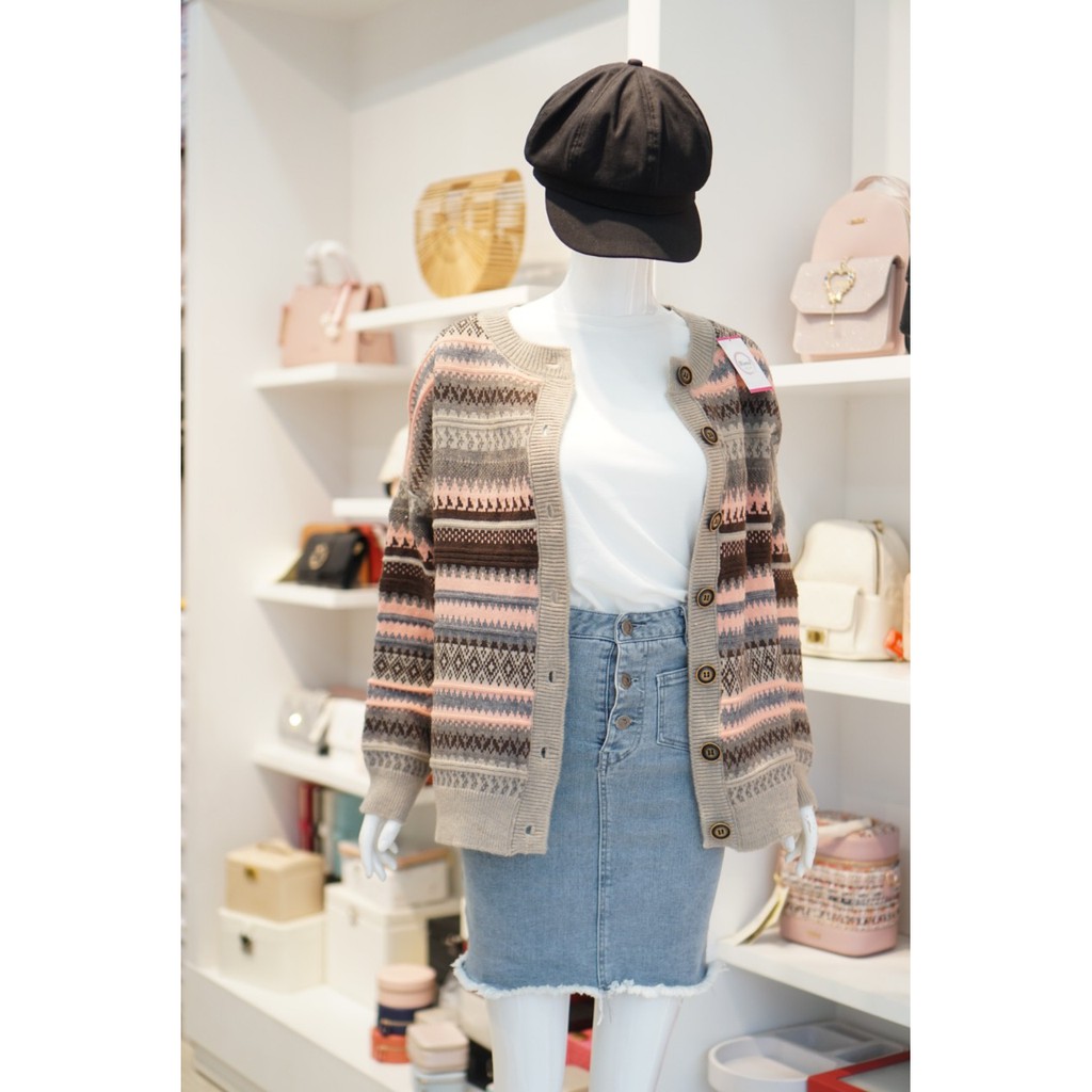 Cadigan Họa Tiết 608 - hình thật