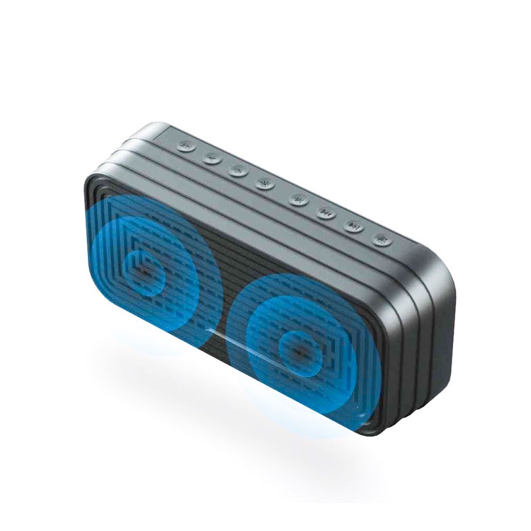 Loa Đồng Hồ A18 Mặt Gương Hiển Thị Đèn Led - Loa Bluetooth - Đài FM - Đồng Hồ Báo Thức 3 in 1