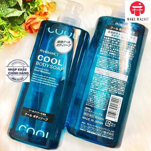 Sữa tắm bạc hà cho nam Pharmaact Cool 600ml