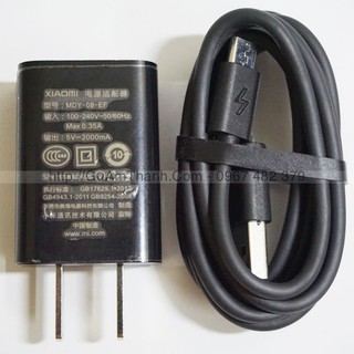 Bộ sạc cáp xiaomi 5v-2a và cáp microusb xiaomi zin theo máy