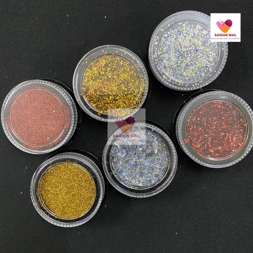 Kim tuyến đủ màu (set 6 hủ)