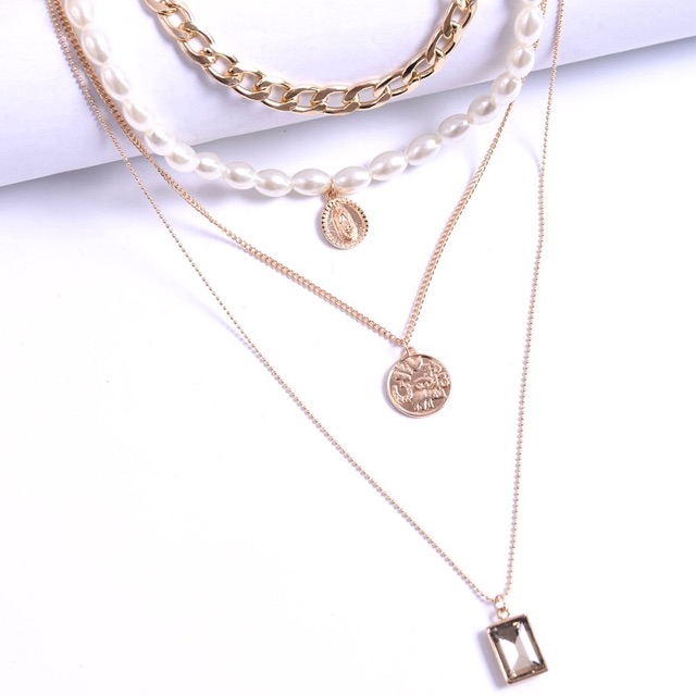 VÒNG CỔ CHOKER 4 TẦNG