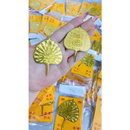 Lá bồ đề mạ vàng mẫu mới 2022 vàng 24k