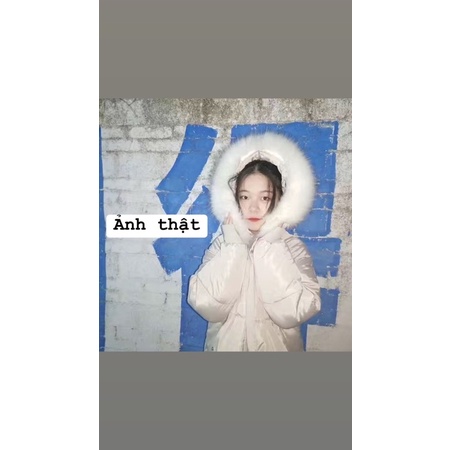 Áo phao mũ lông