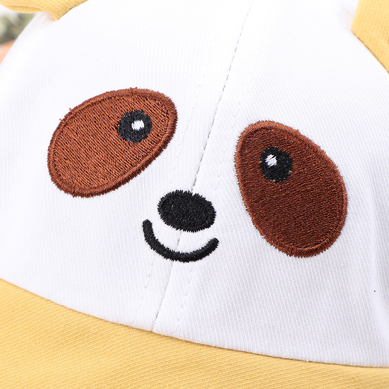 Nón chống nắng cho bé PocoHOme 6 -18 tháng, mũ trẻ em rộng vành họa tiết gấu tthời trang dễ thương bé trai, bé gái phong