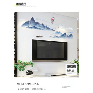 Decal dán tường tranh phong cảnh