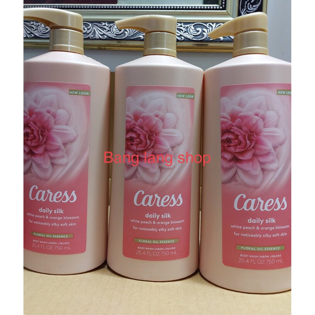 Sữa tắm Caress Daily Silk White Peach & Orange Blossom 750ml-USA