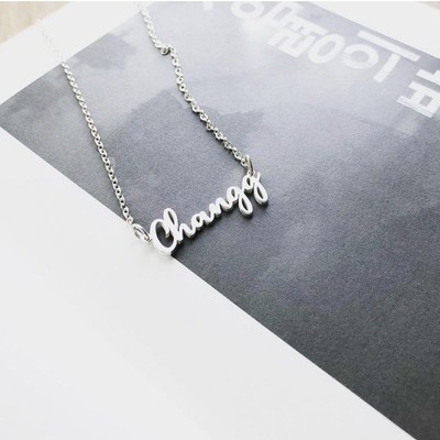 Dây chuyền bạc Tlee mẫu chữ thiết kế trendy theo yêu cầu TLEE JEWELRY D0192