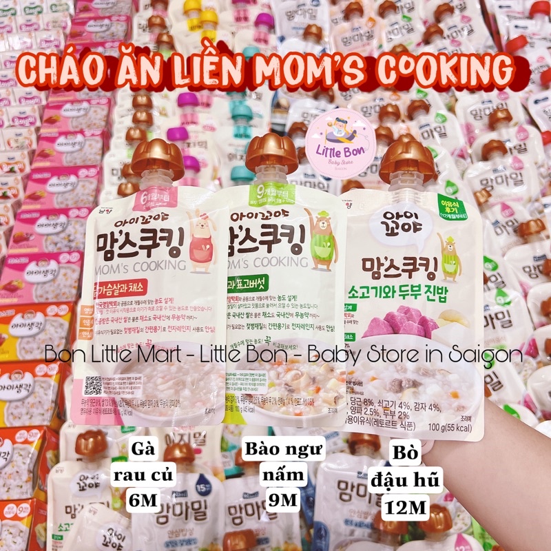 Cháo ăn liền Namyang Aikoya Mom's Cooking Hàn cho bé 6/9/12/15M