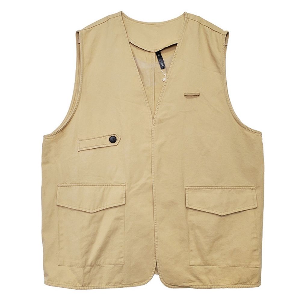 Áo khoác gile kaki nam nữ Mavota áo ghi lê unisex form rộng phong cách Hàn Quốc GILE02