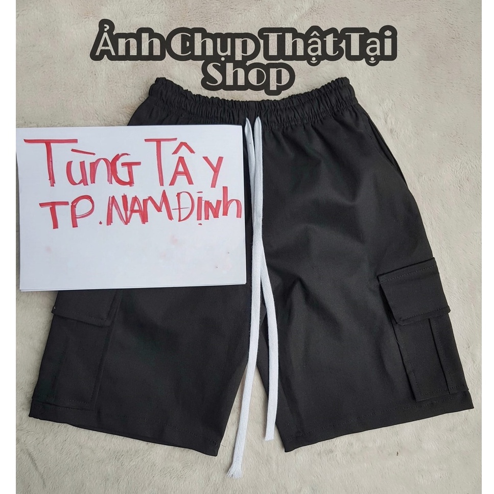 Quần Short KaKi Túi Hộp  kiểu dáng Streetwear