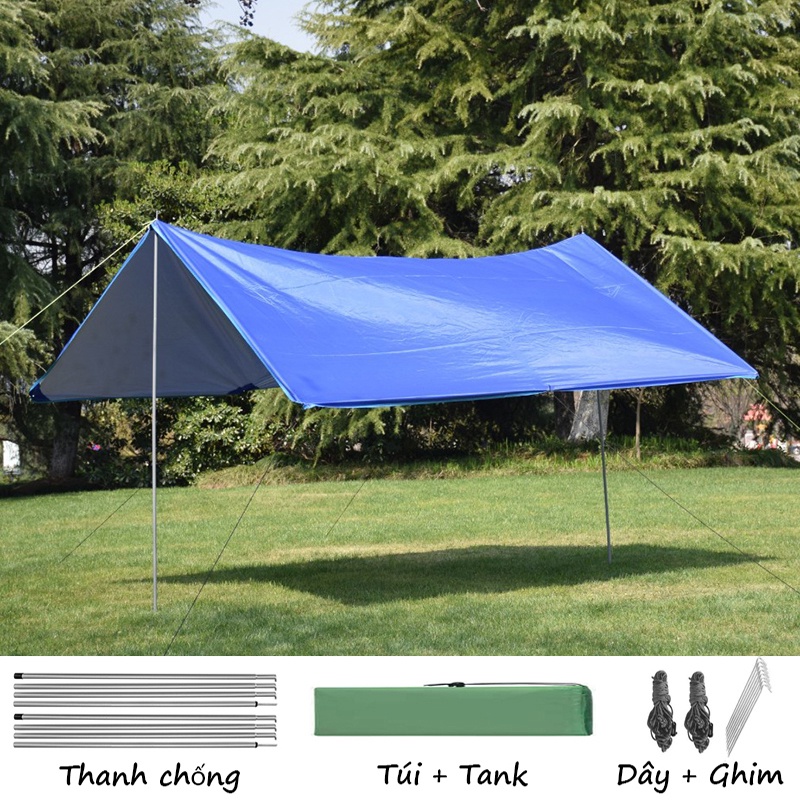 Tăng lều dã ngoại, chống nắng, bạt tăng lều dã ngoại