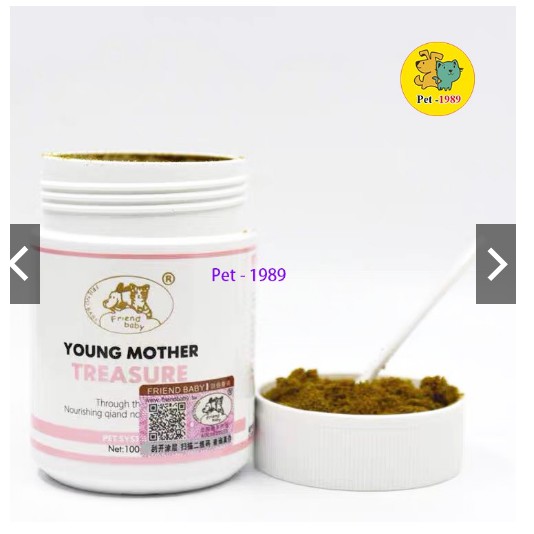 Kích sữa cho chó mèo sau sinh FRIEND BABY YOUNG MOTHER Lọ 100g