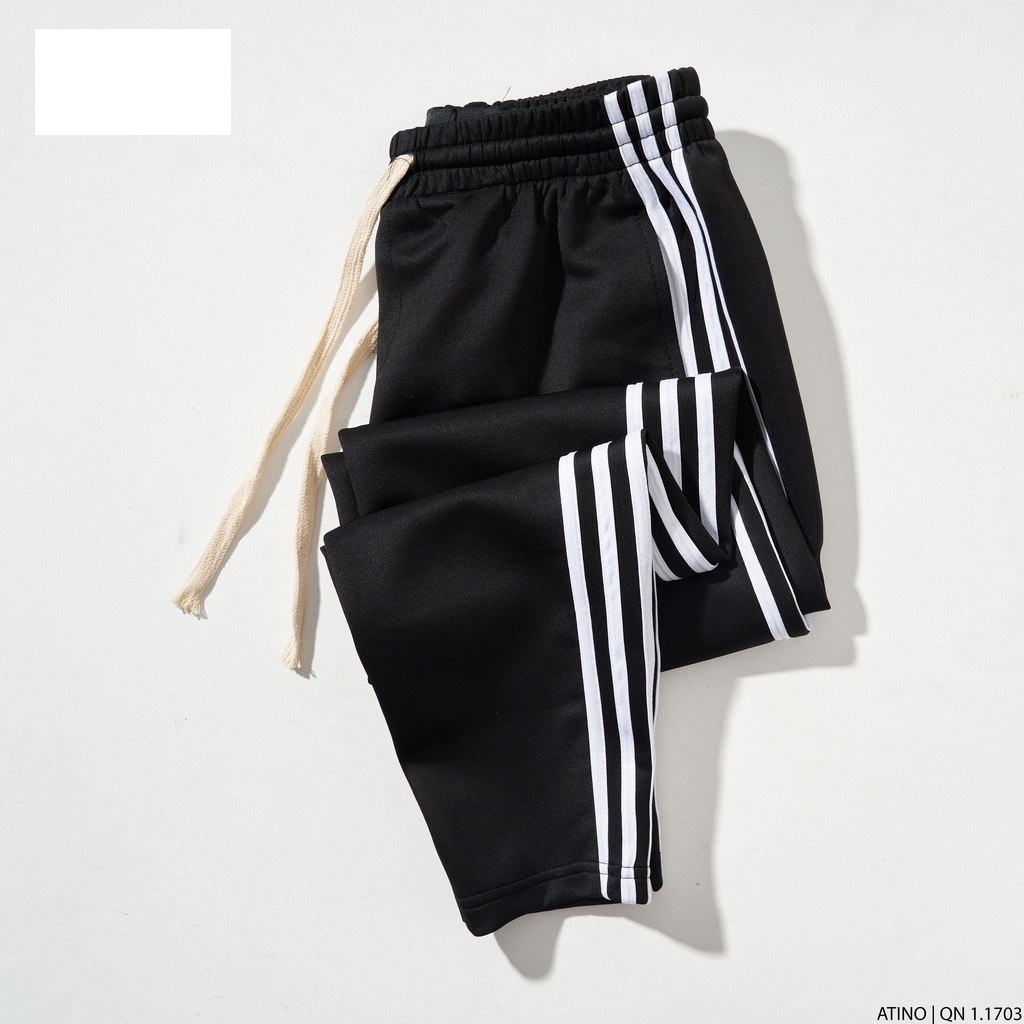 Quần Thể Thao Nam Nam Chất Umi -  Quần Jorger Nam Sọc Lửng Từ Gối Khóa Kéo Xịn - QTTX