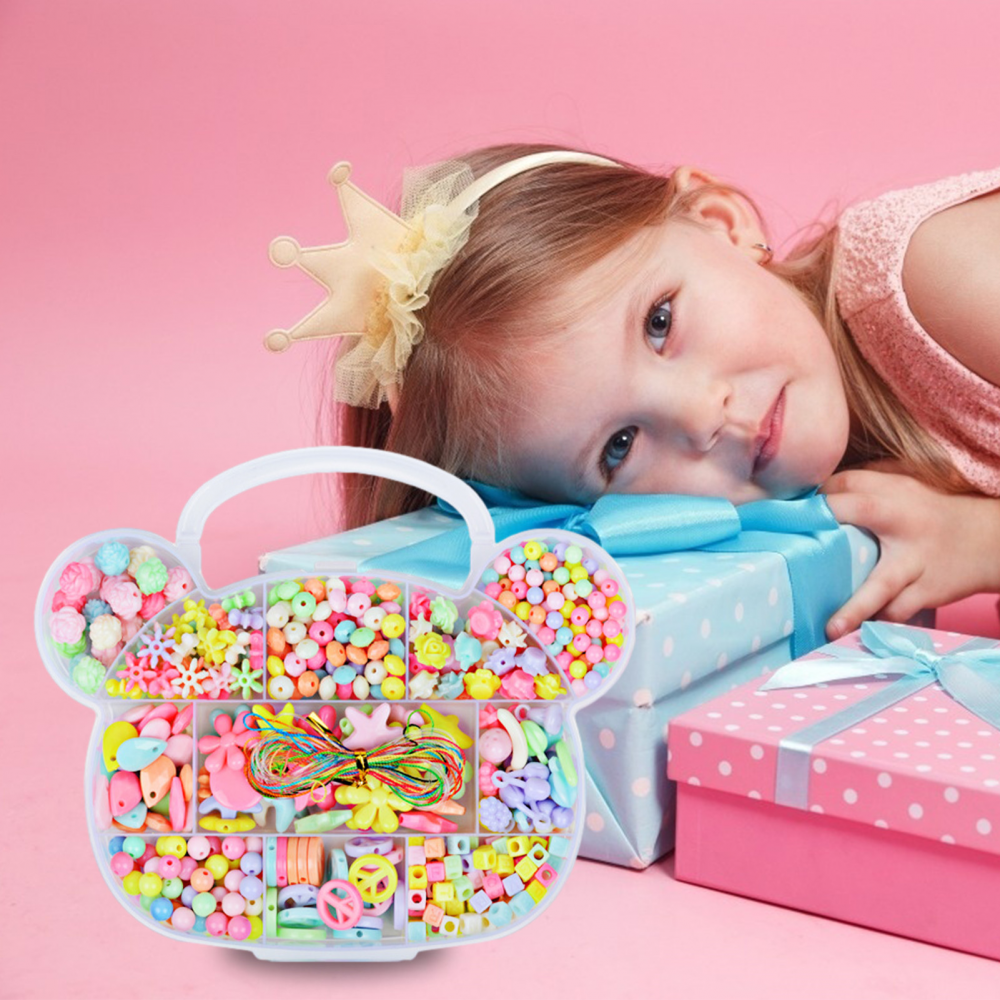 Bộ dụng cụ xỏ hạt làm vòng tay / vòng cổ cho bé