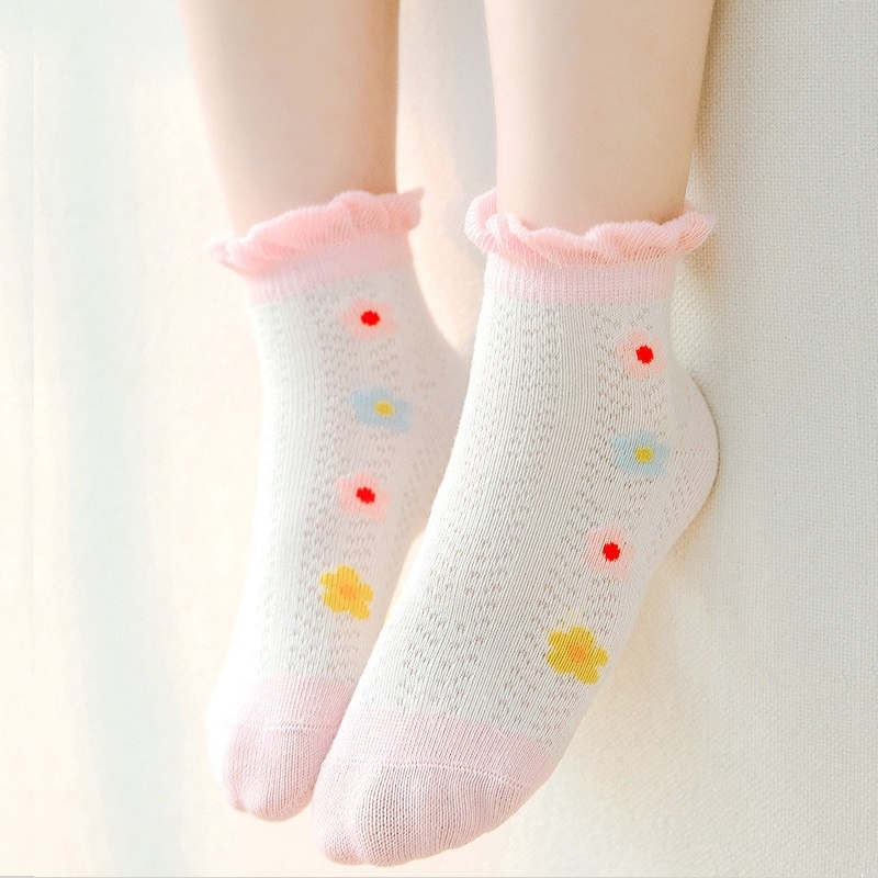 Bộ 5 Đôi Vớ Cotton Họa Tiết Hoạt Hình Cho Bé Gái 1-12 Tuổi