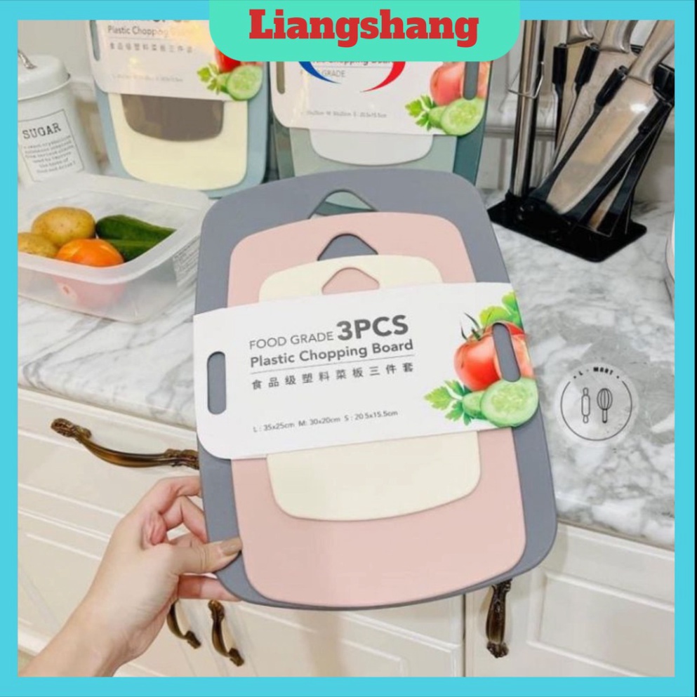 Thớt nhựa kháng khuẩnFREESHIP Set 3 Thớt lúa mạch chất liệu bằng nhựa PP cao cấp