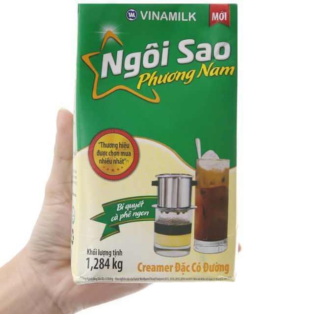 Hộp sữa đặc ngôi sao phương nam hộp giấy 1,284kg HSD: 8/2020