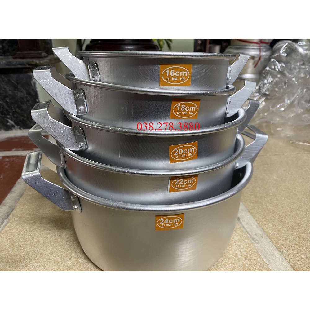Xoong nhồm viền loại 1 ( Đủ size từ 16-36cm)