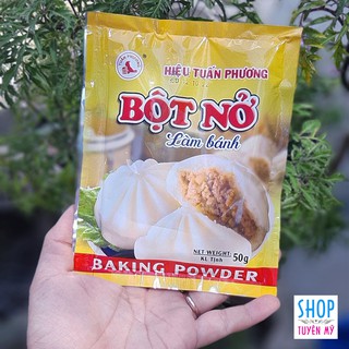 Bột nở làm bánh bông lan, bánh bao, bánh bích quy, bánh rán, bánh gato - Tuấn Phương - gói 50g