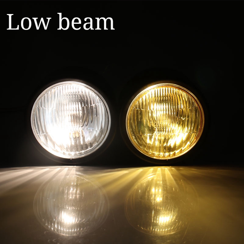 Đèn Pha Đôi Cho Xe Mô Tô Harley Cafe Racer