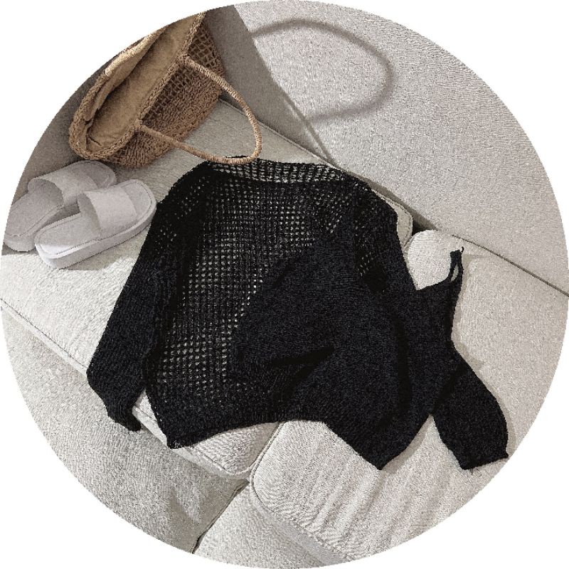 SET ÁO LEN LỖ KÈM ÁO 2DÂY