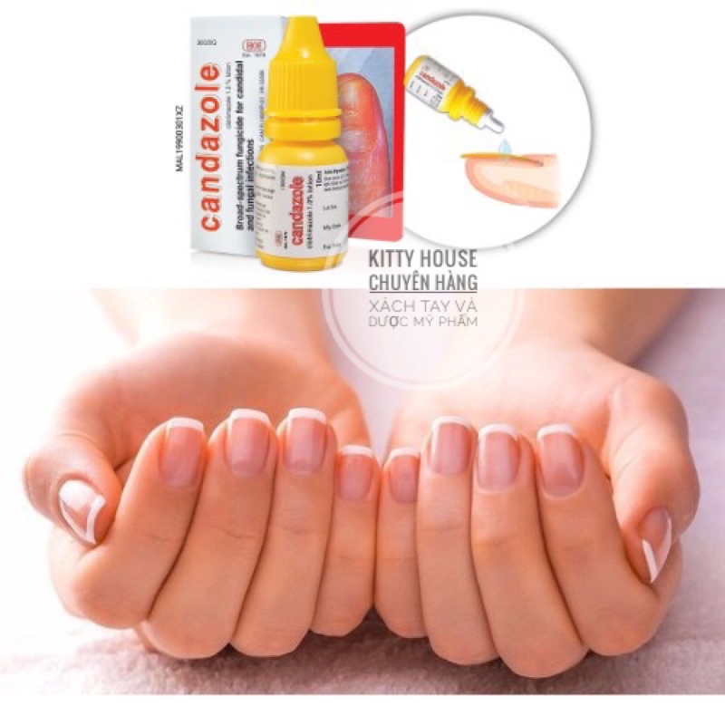 Dung Dịch Loại Bỏ Nấm Móng Tay, Móng Chân Candazole Lotion chai 10ml.