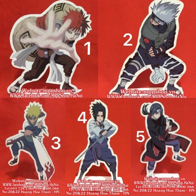 Standee naruto để bàn