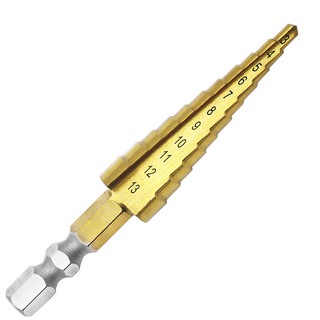 Mũi khoan tháp, bước hss 4241 3-13mm khoan sắt nhôm tôn,...