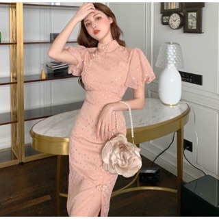 (R190) sườn xám ulzzang cách tân order 5-8 ngày
