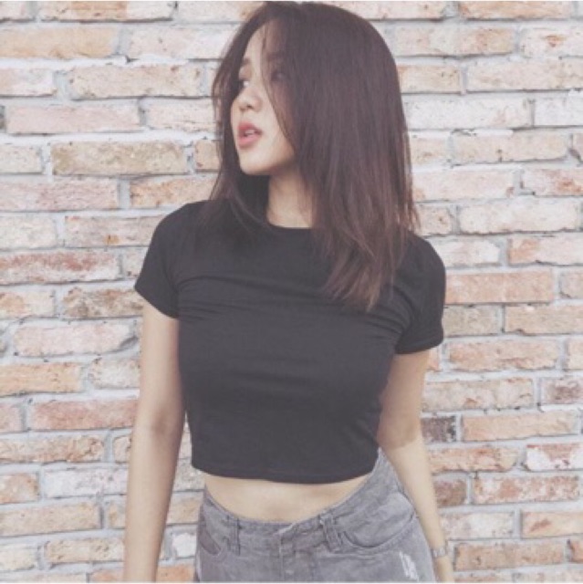 CROPTOP TRƠN TAY NGẮN | BigBuy360 - bigbuy360.vn