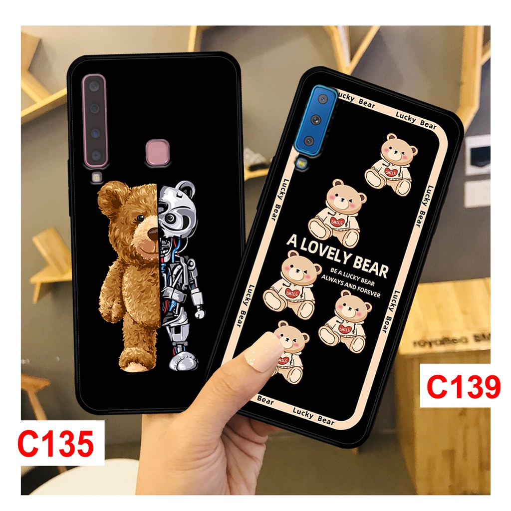 Ốp Lưng Samsung A7 2018 - Samsung A9 2018 in hình gấu dễ thương, bền đẹp.