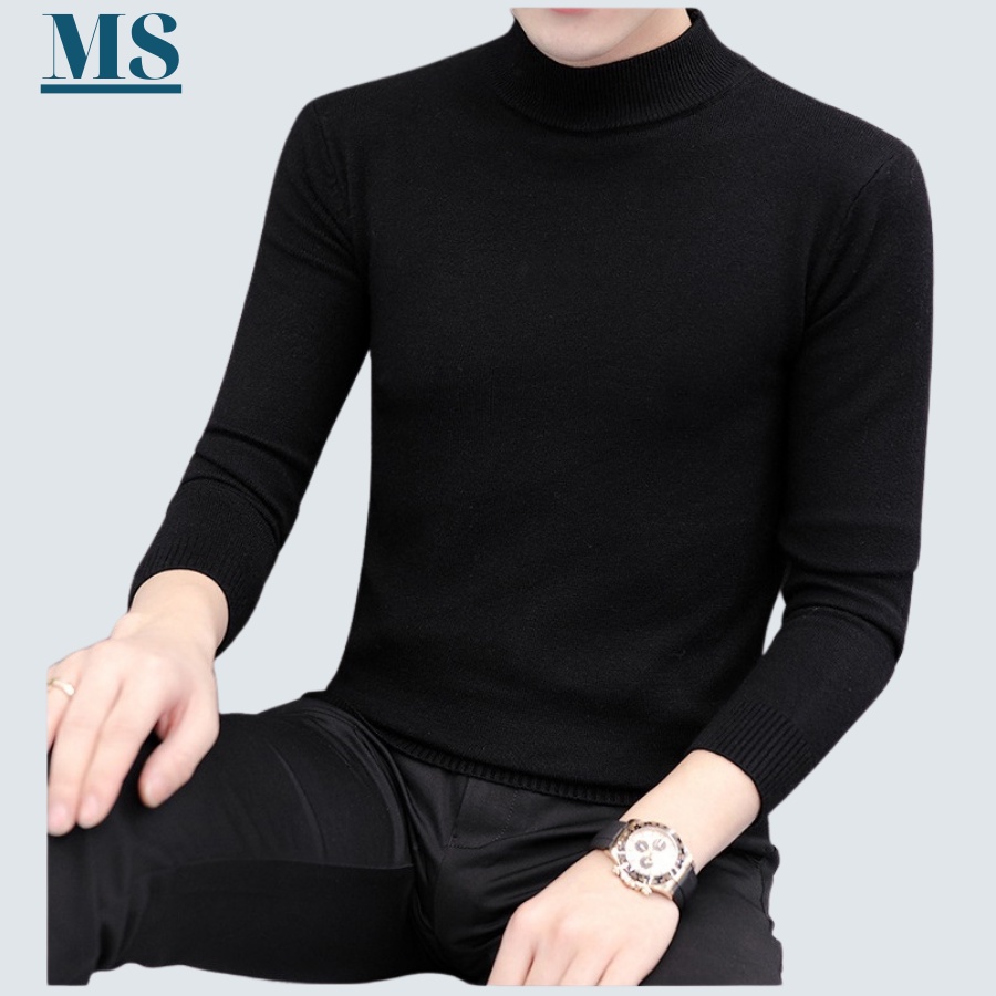 Áo len thời trang nam MENSWEAR cổ tròn dài tay chất mềm mịn, dày dặn ấm áp phong cách hàn quốc.