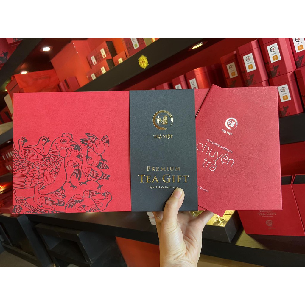 TRÀ VIỆT Hộp Quà Tết Thanh Xuân 5 Giấy Gân Nổi Mỹ Thuật Cao Cấp | BigBuy360 - bigbuy360.vn