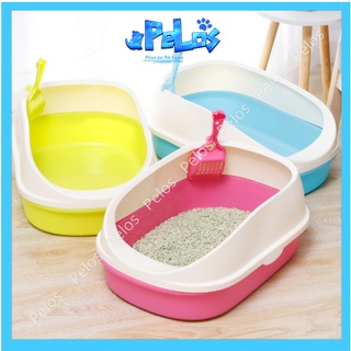 Khay vệ sinh cho mèo - chậu đựng cát chó mèo kèm xẻng size lớn 56x38x22 - PeLos
