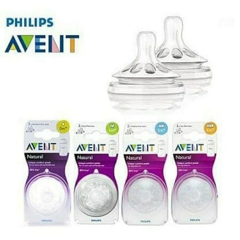 Dot Philip Avent Bộ 2 Ti Giả 3m + 6m + 9m + Teat Contents