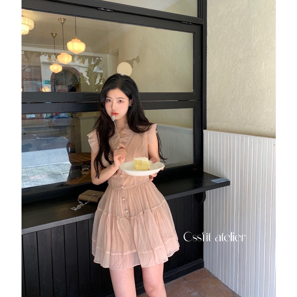 Đầm Ren Hồng Thiết Kế Cổ Tích Phong Cách Mới 2022 Dành Cho Bé Gái