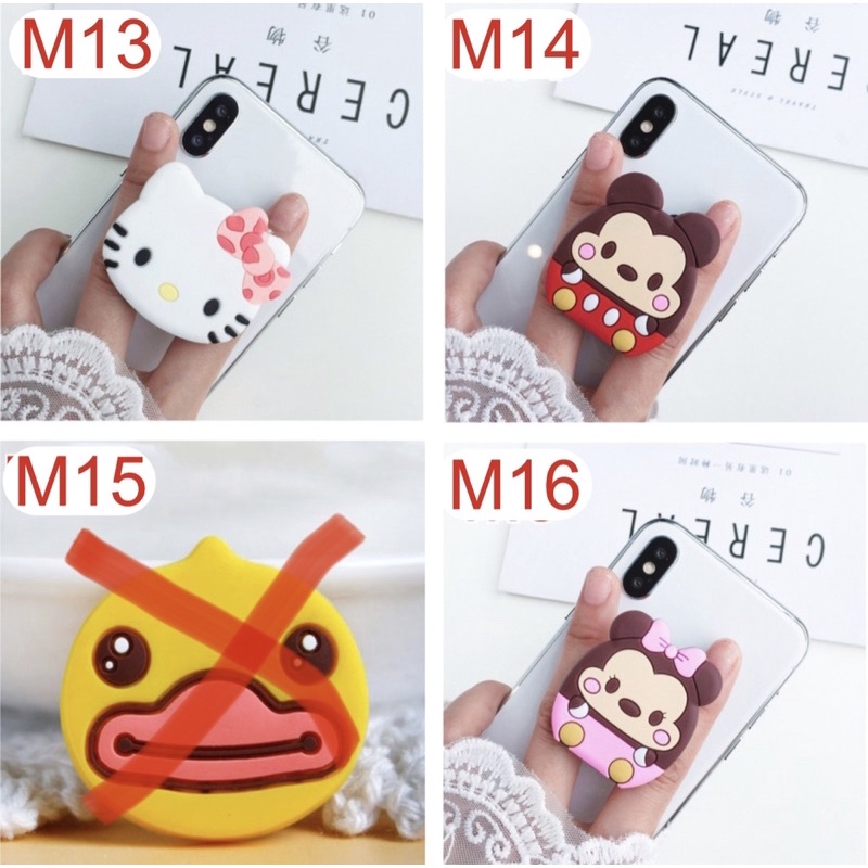 Popsocket đa năng hình thú Silicon