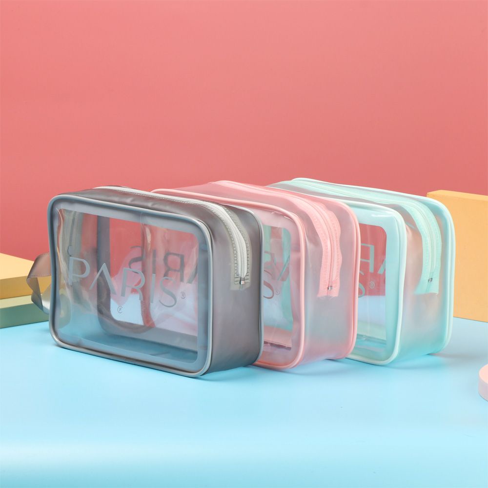 Túi đựng mỹ phẩm trang điểm bằng PVC trong suốt chất lượng cao tùy chọn màu sắc