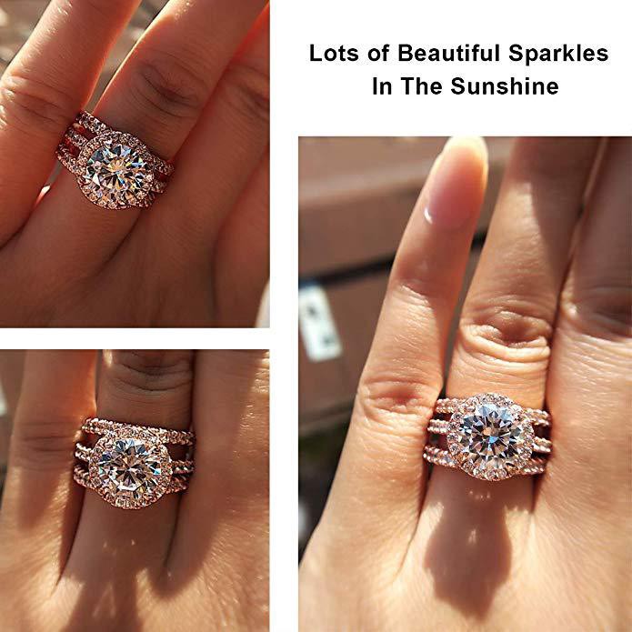 Nhẫn Đeo Tay Kim Loại Đính Đá Lấp Lánh Thời Trang Cho Nữ