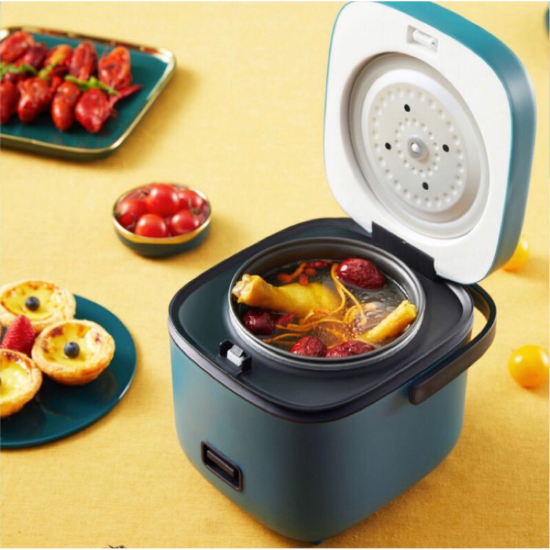 Nồi Cơm Điện Đa Năng Mini 0,8L cho 1-2 người (tặng kèm khay hấp) | BigBuy360 - bigbuy360.vn