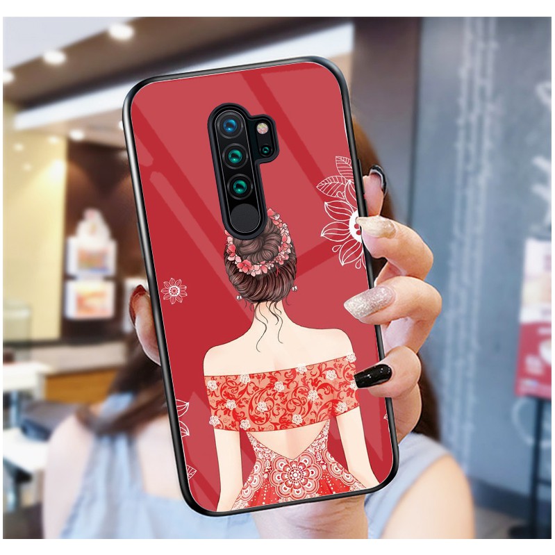 Ốp Lưng XIAOMI NOTE 8 PRO mặt kính cường lực cao cấp