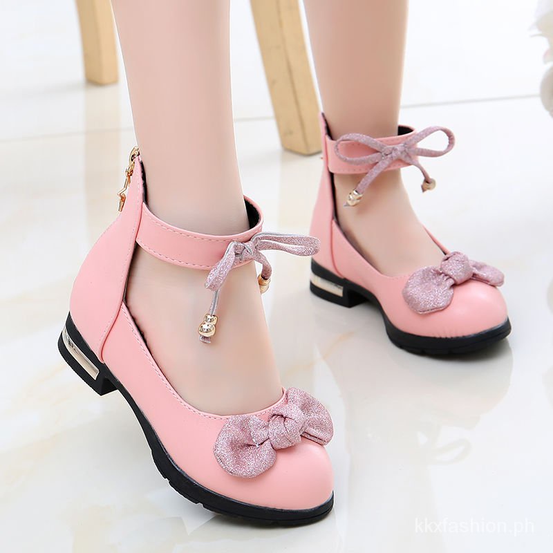 Giày Búp Bê Da Thắt Nơ Kiểu Công Chúa Hàn Quốc Thời Trang Xuân Thu Cho Bé Gái 037