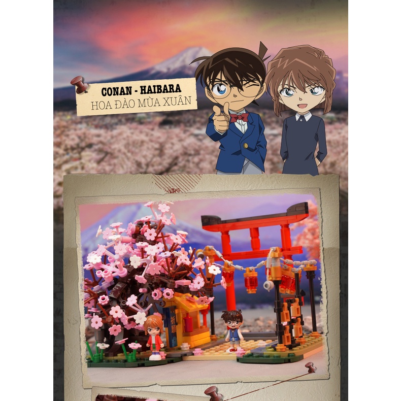 Đồ chơi lắp ráp xếp hình Thám tử lừng danh Conan chính hãng Keeppley